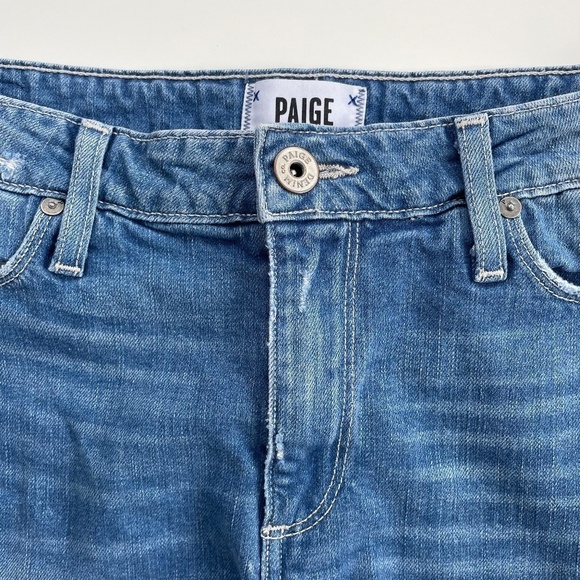 PAIGE Women's Jimmy Jimmy Shorts, Finnick Destructed Denim Shorts Size 28 - Picture 3 of 11